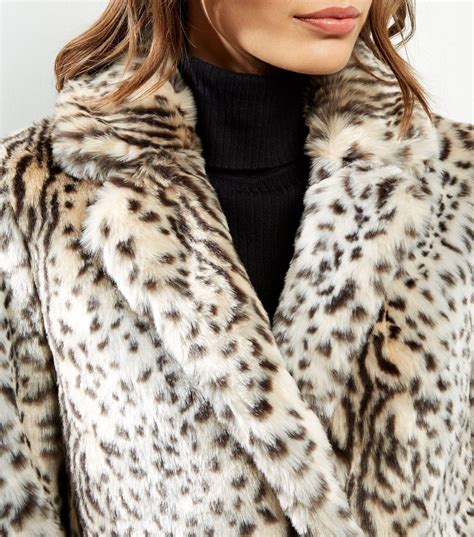 new look leopard print coat